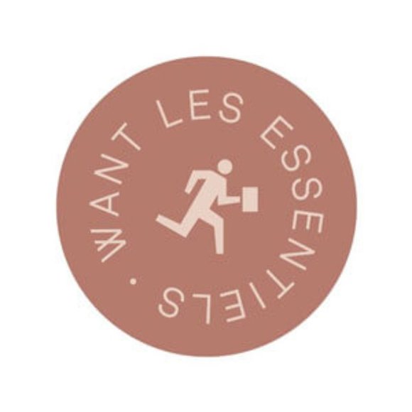 MWant Les Essentiels Luka Half Moon Leather Small Pouch Belt Bag, White/Blue - Picture 10 of 12